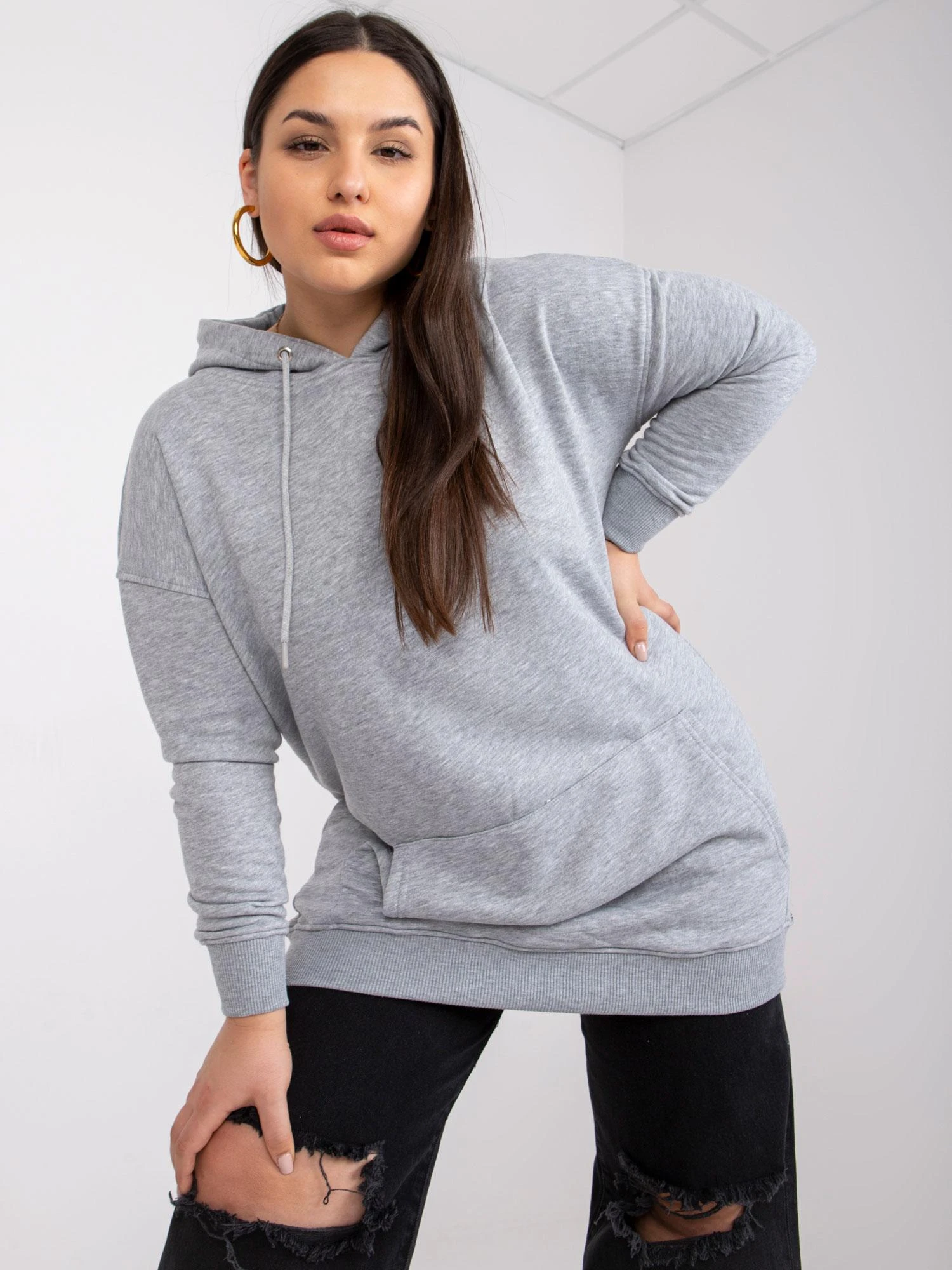 Basic Feel Good Megztinis-RV-BL-6338.19X-pilkas