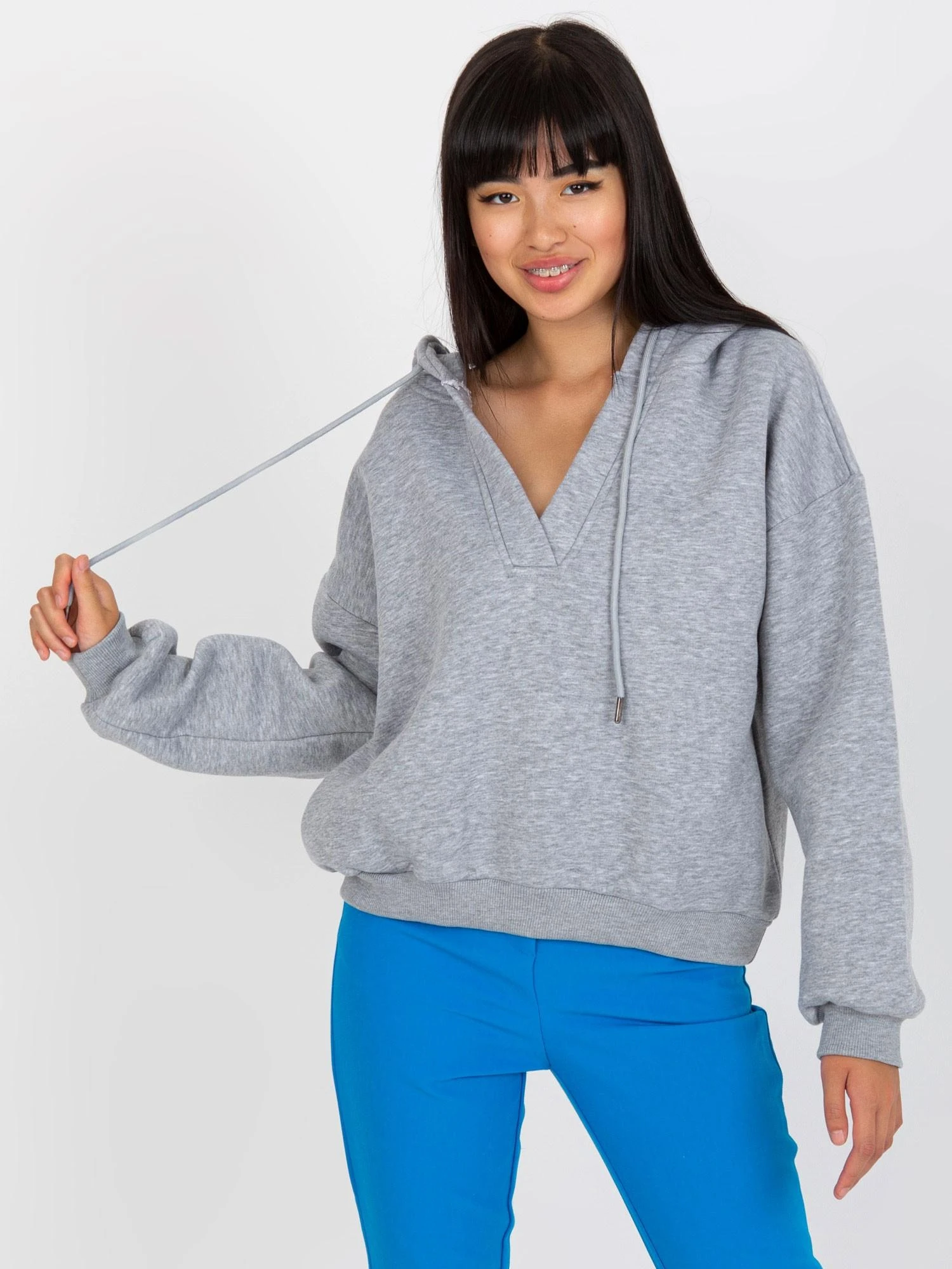 Basic Feel Good Megztinis-RV-BL-7998.60P-pilka