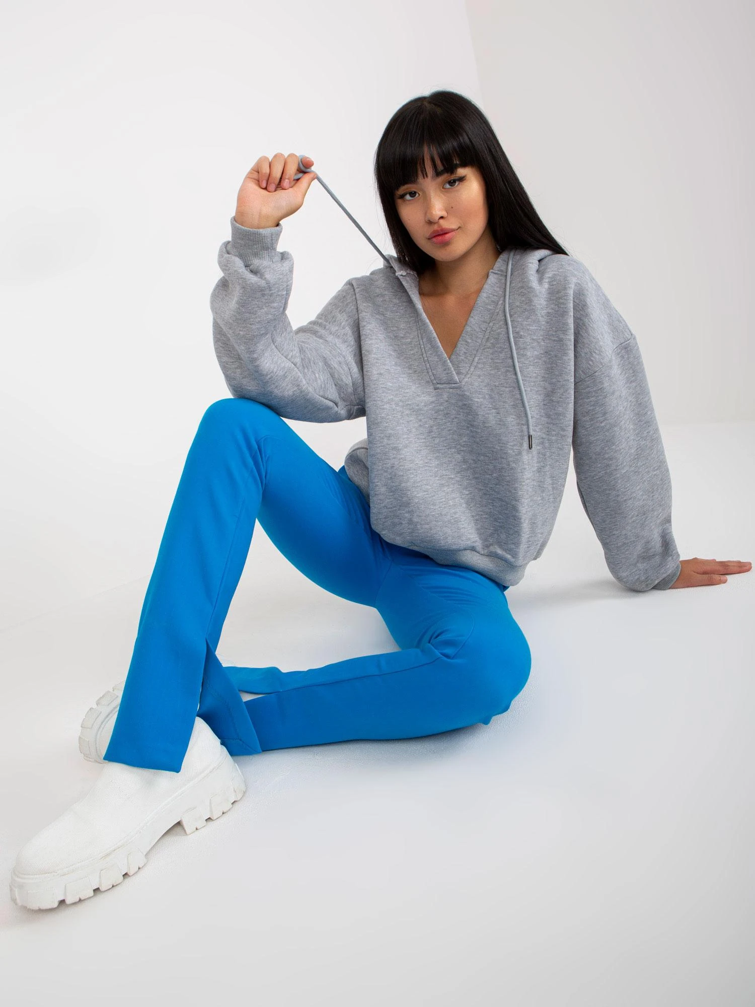 Basic Feel Good Megztinis-RV-BL-7998.60P-pilka