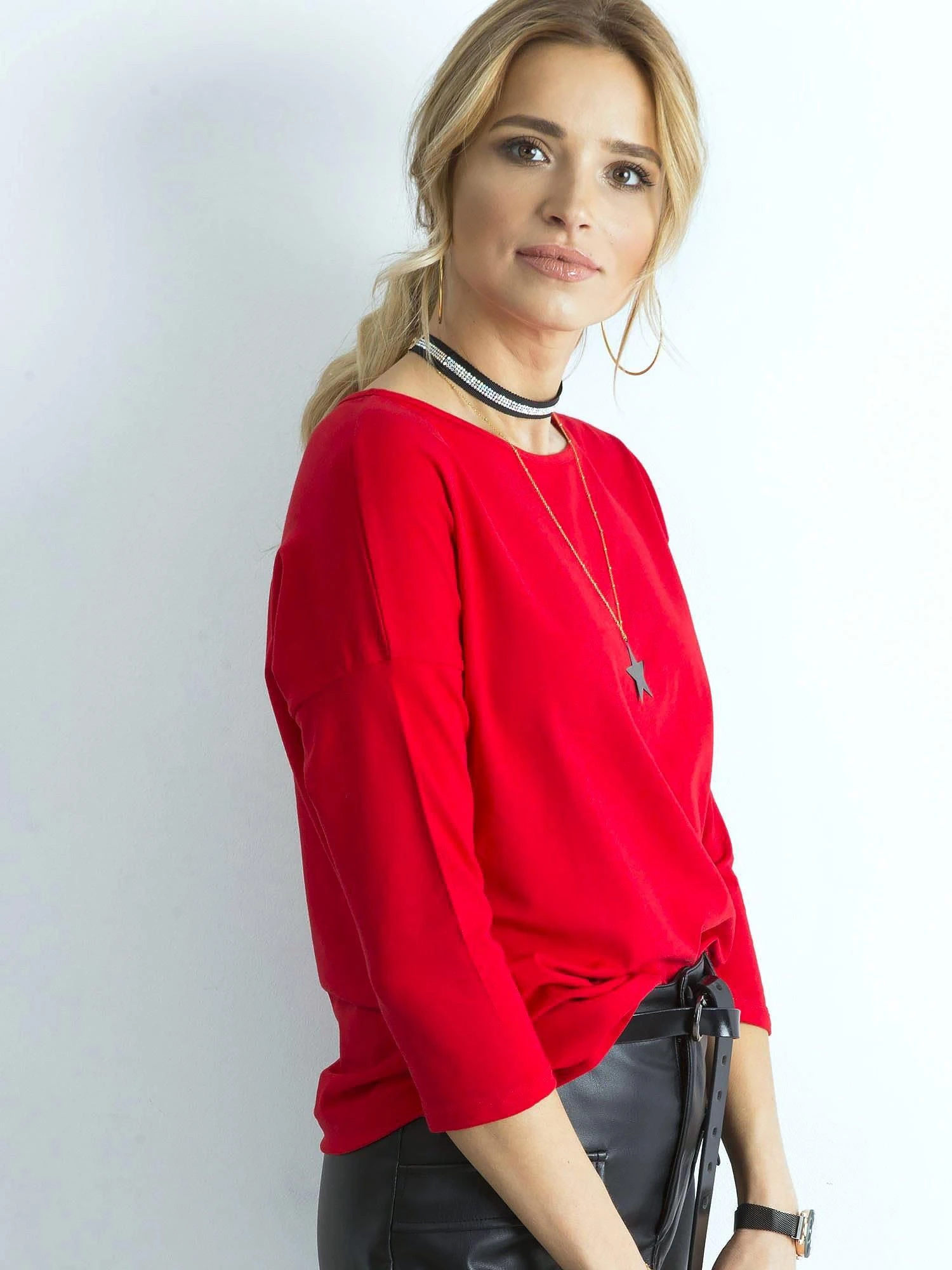 Basic Feel Good Palaidinė-RV-BZ-4661.42P-raudona