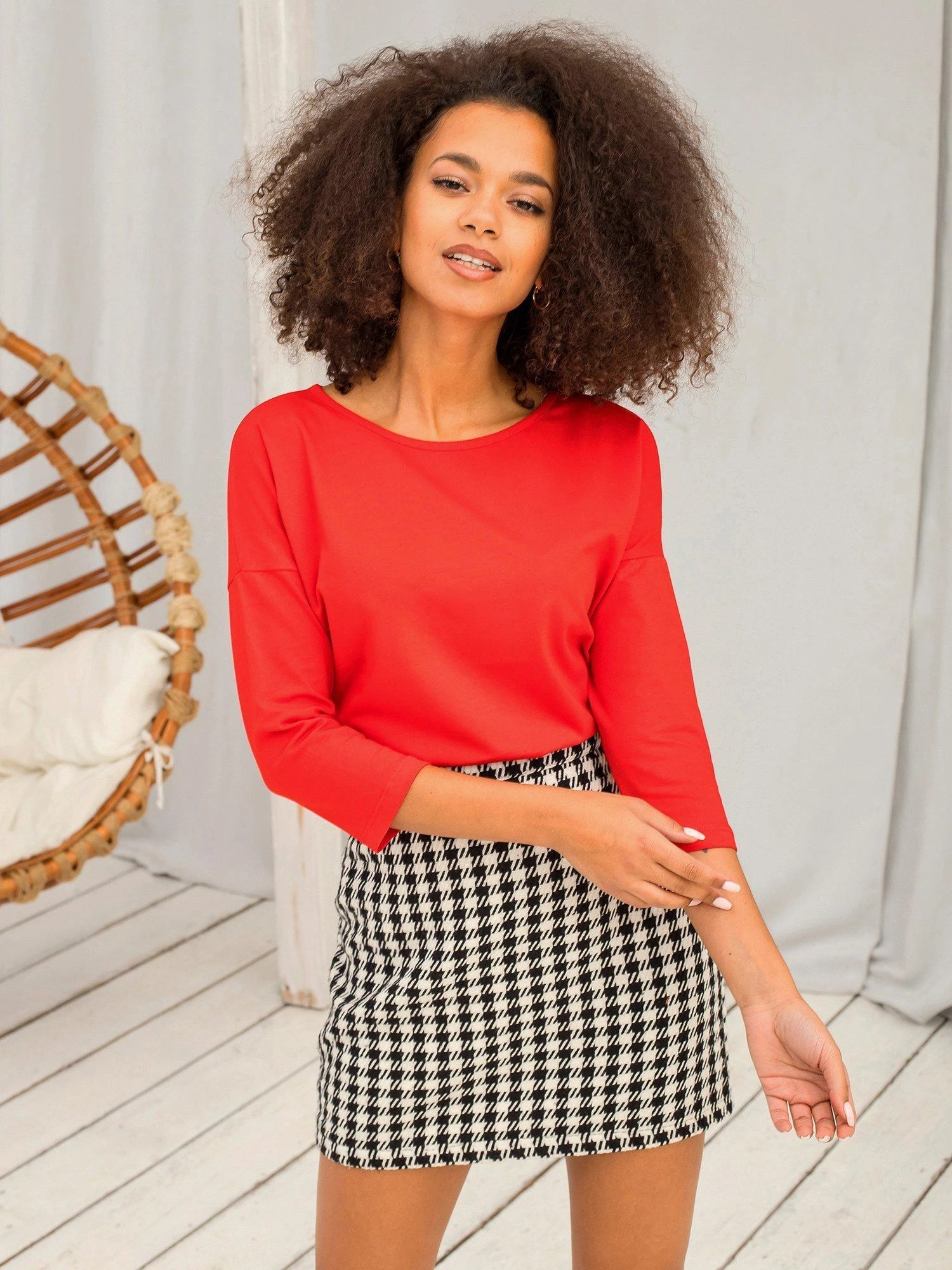 Basic Feel Good Palaidinė-RV-BZ-4661.42P-raudona