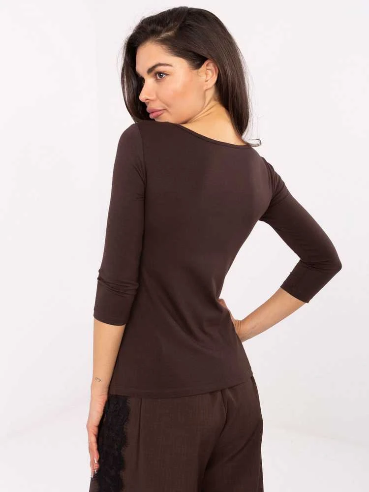 Basic Feel Good Bluzka-RV-BZ-4690.13-ciemny ruda
