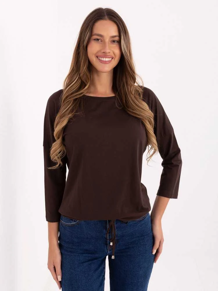 Basic Feel Good Bluzka-RV-BZ-4691.40P-ciemny ruda