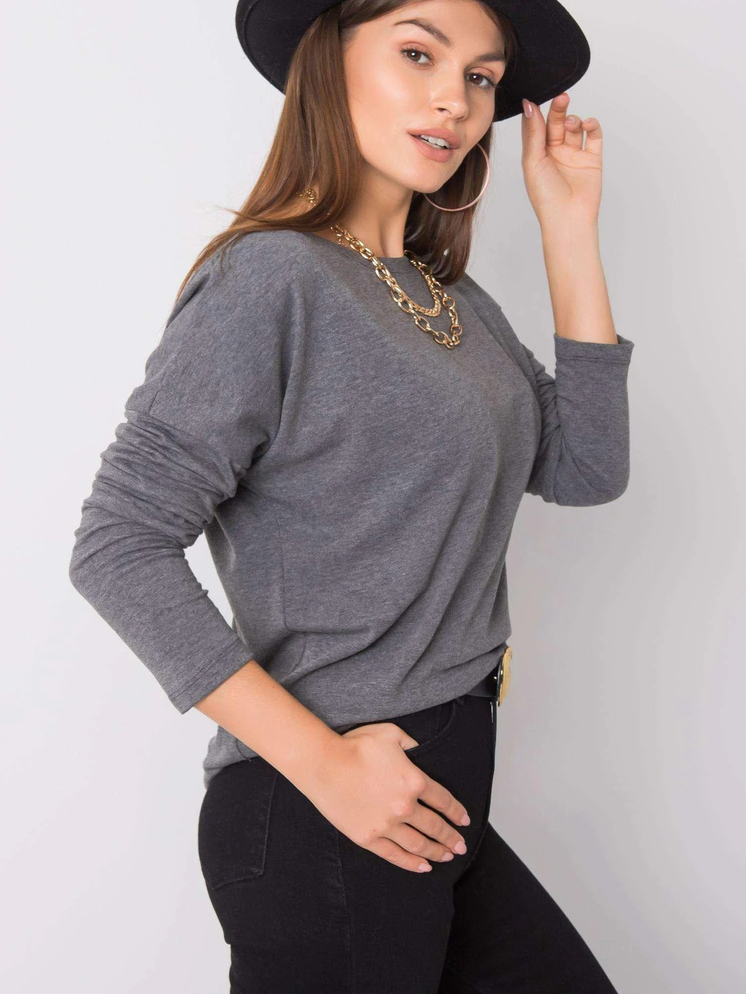 Basic Feel Good Palaidinė-RV-BZ-5890.10-tamsiai pilka