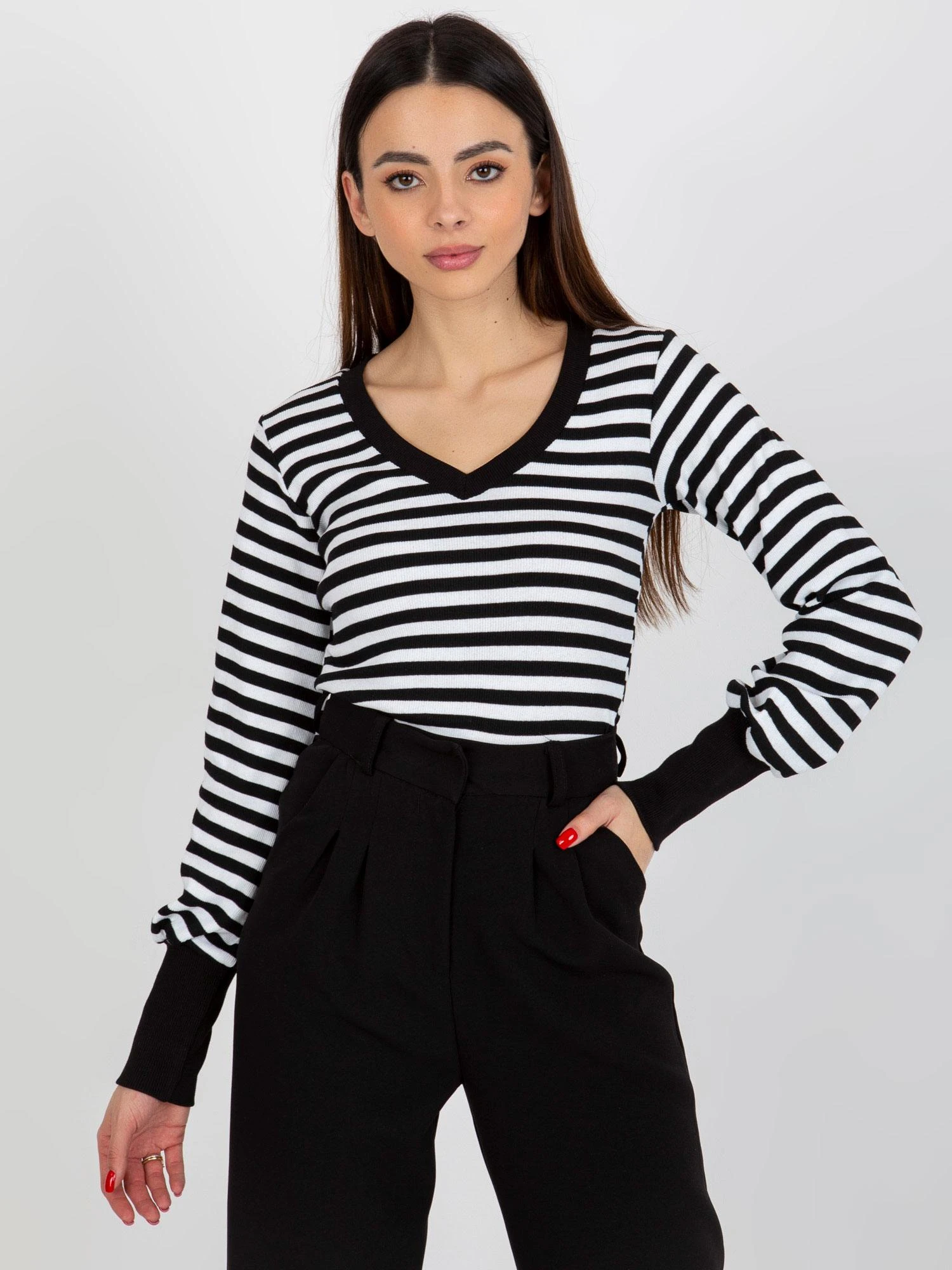 Basic Feel Good Palaidinė-RV-BZ-8612.03-juoda ir balta