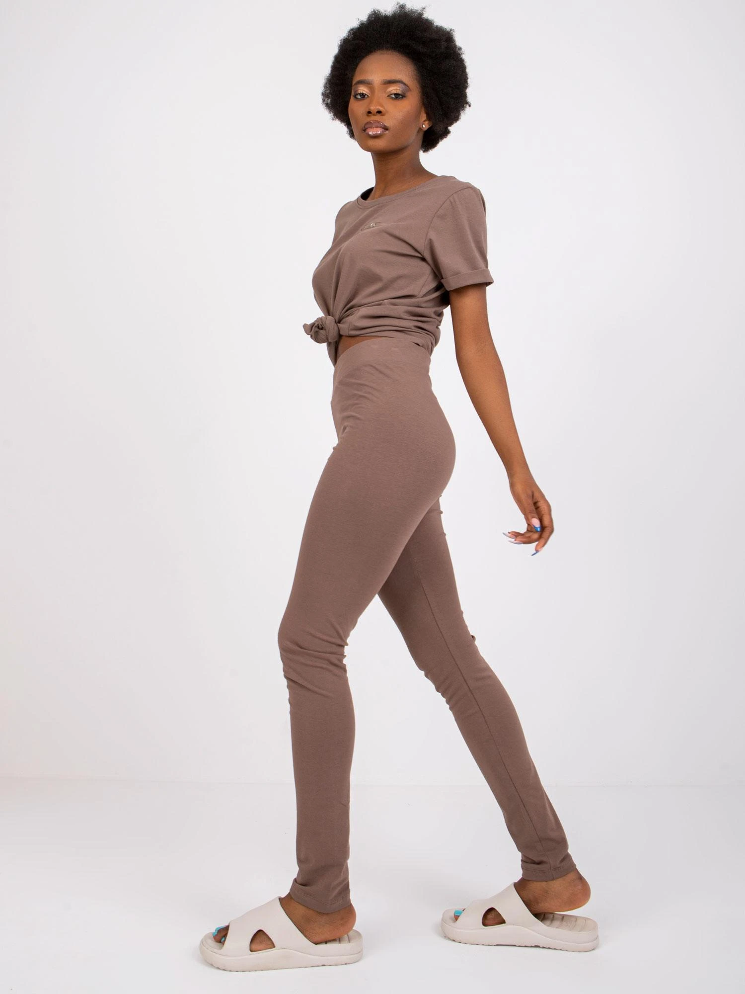 Basic Feel Good Tamprės moterims -RV-LG-2850.28P-rudos spalvos