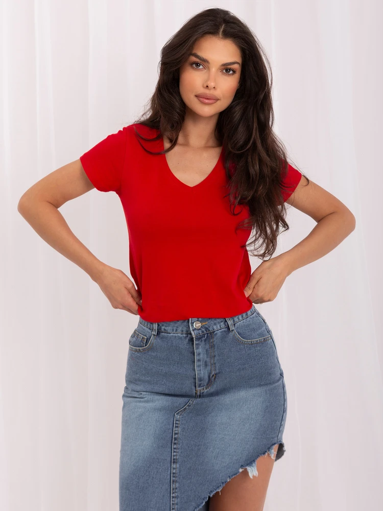 Basic Feel Good Marškinėliai-B-012.79P-raudona