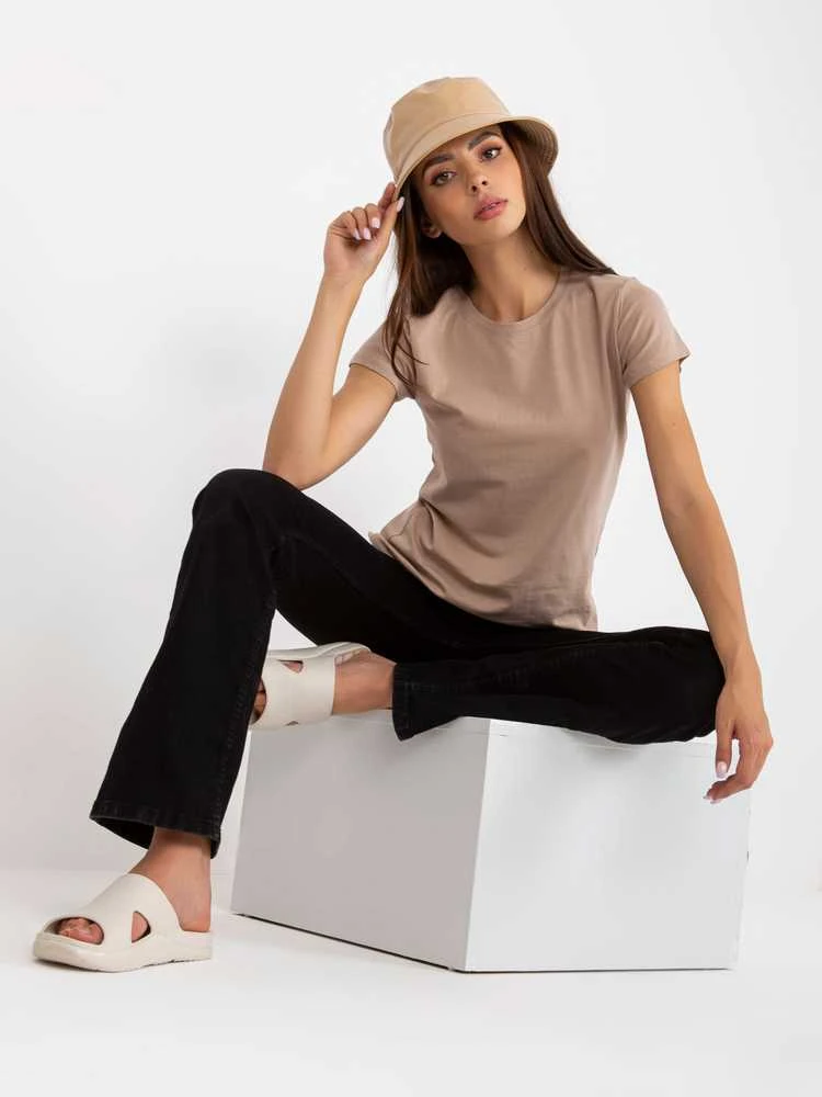 Basic Feel Good Marškinėliai-B-013.09P-tamsiai smėlio spalvos