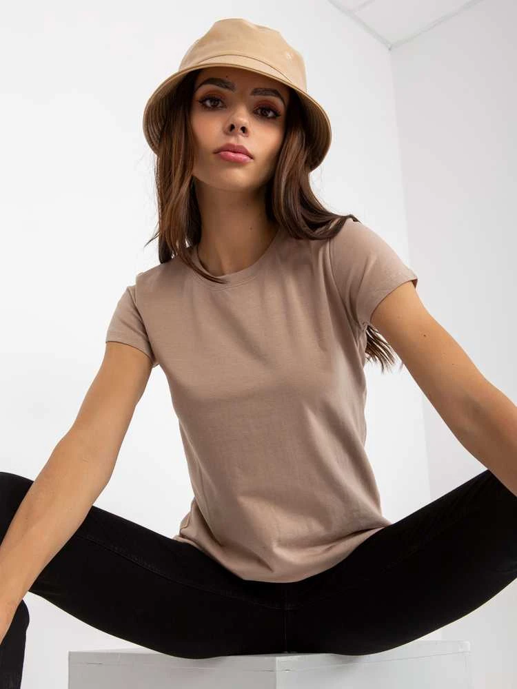 Basic Feel Good Marškinėliai-B-013.09P-tamsiai smėlio spalvos
