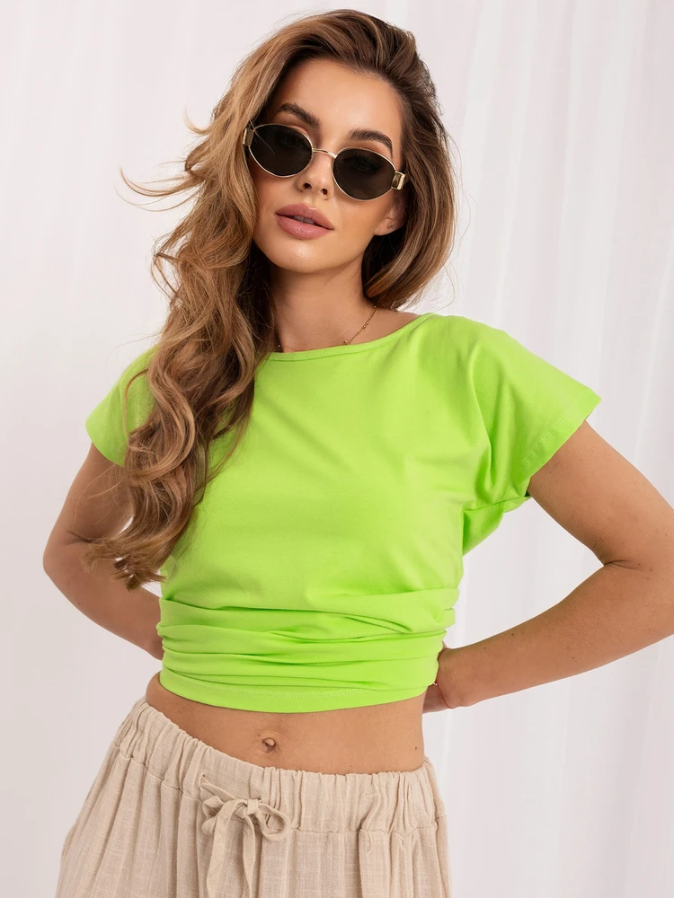 Basic Feel Good Marškinėliai-RV-BZ-4622.27-fluo žalia
