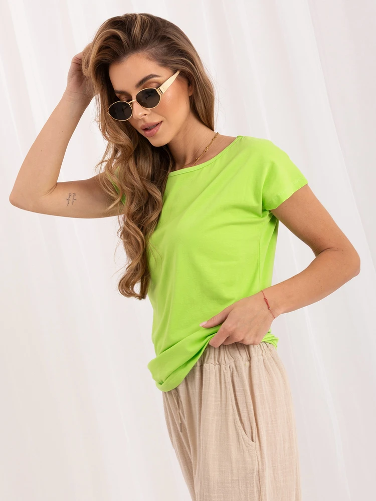 Basic Feel Good Marškinėliai-RV-BZ-4622.27-fluo žalia