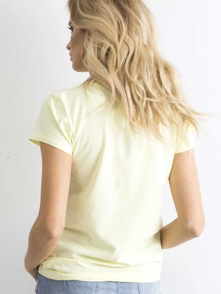 Basic Feel Good Marškinėliai-RV-TS-4623.93-šviesiai geltoni