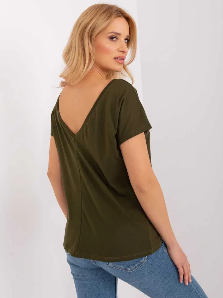 Basic Feel Good Marškinėliai-RV-TS-4662.22-khaki