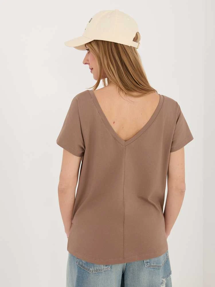 Basic Feel Good Marškinėliai-RV-TS-4662.24P-rudi