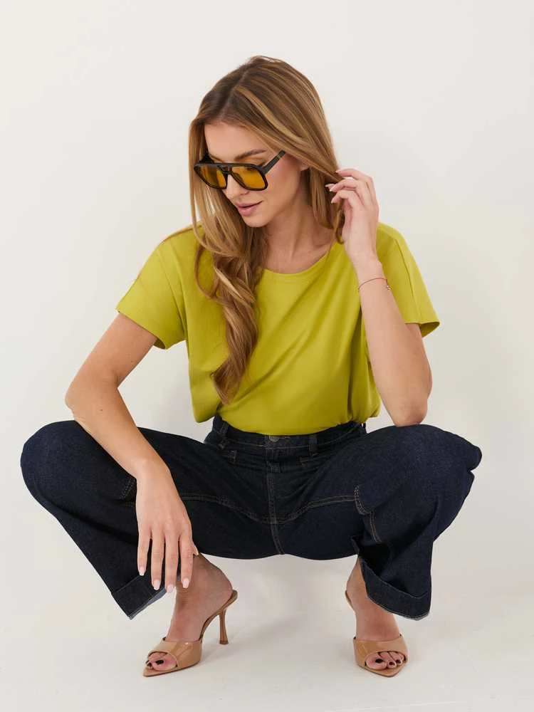Basic Feel Good Marškinėliai-RV-TS-4662.25P-kalkės