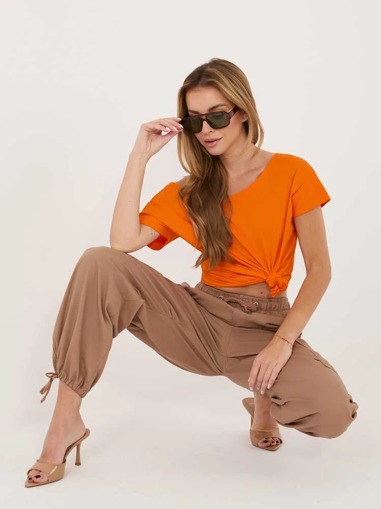 Basic Feel Good Marškinėliai-RV-TS-4662.26P-oranžiniai