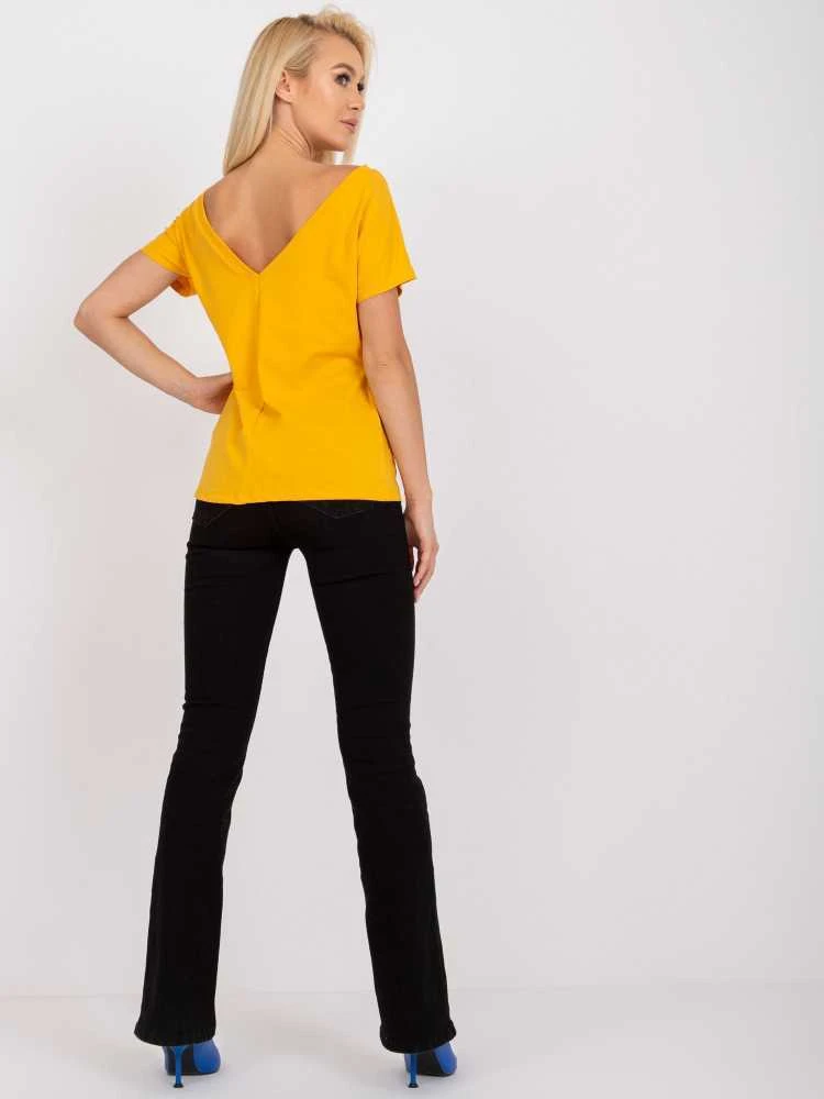 Basic Feel Good Marškinėliai-RV-TS-4662.86-tamsiai geltoni