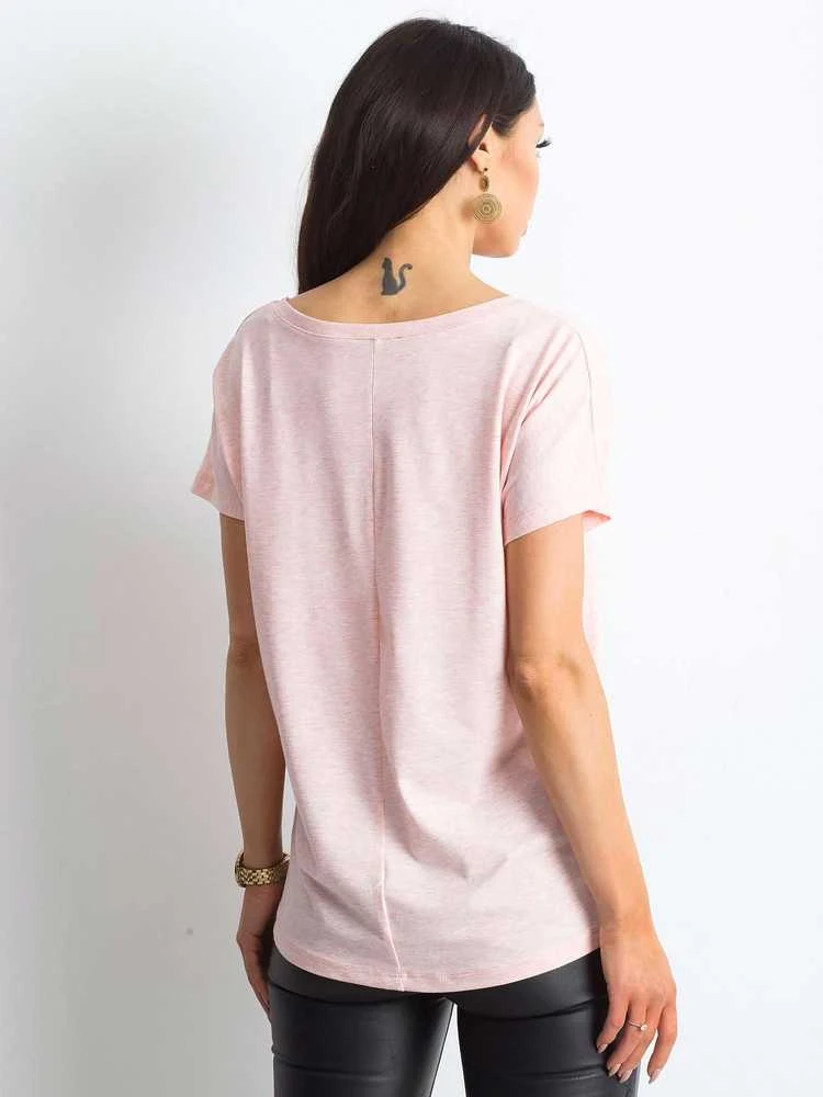 Basic Feel Good Marškinėliai-RV-TS-4832.02P-šviesiai rožinė