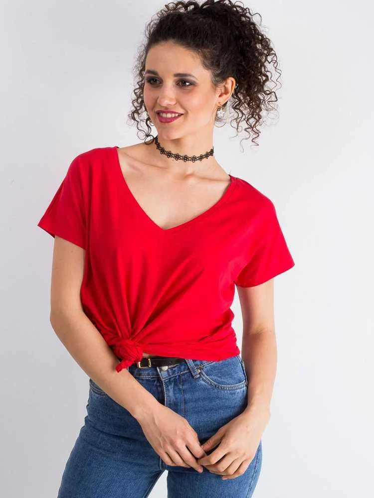 Basic Feel Good Marškinėliai-RV-TS-4832.14P-raudona
