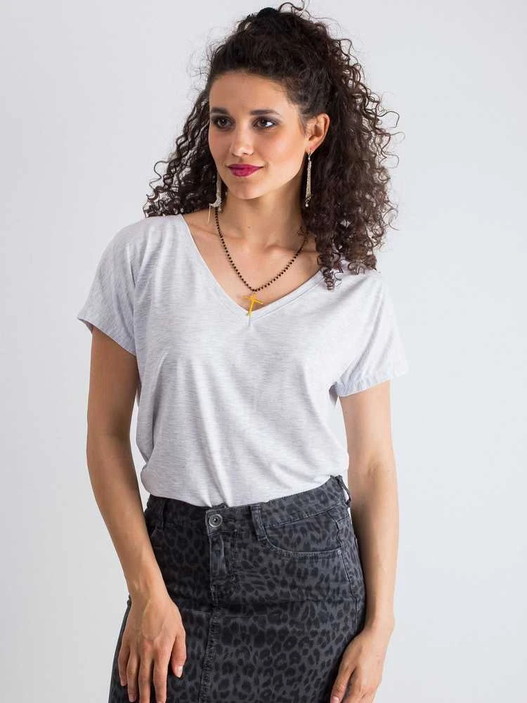 Basic Feel Good Marškinėliai-RV-TS-4832.27P-šviesiai pilka