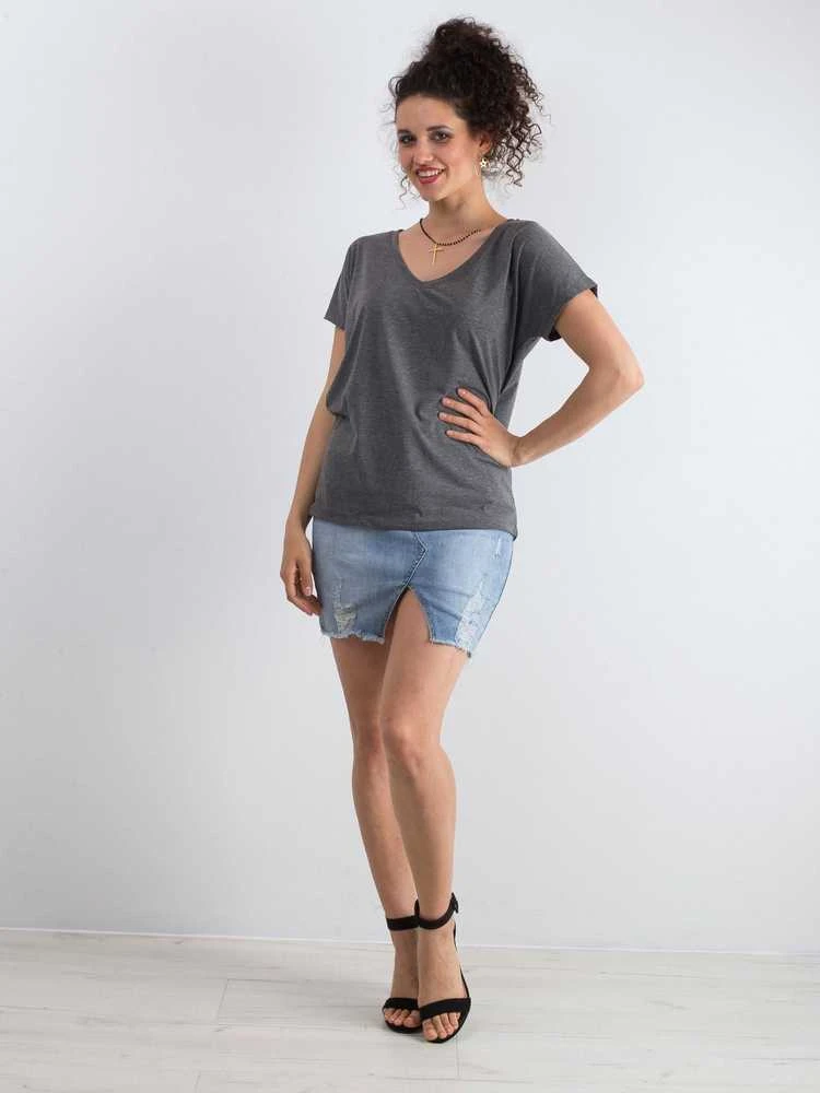 Basic Feel Good Marškinėliai-RV-TS-4832.28P-tamsiai pilki