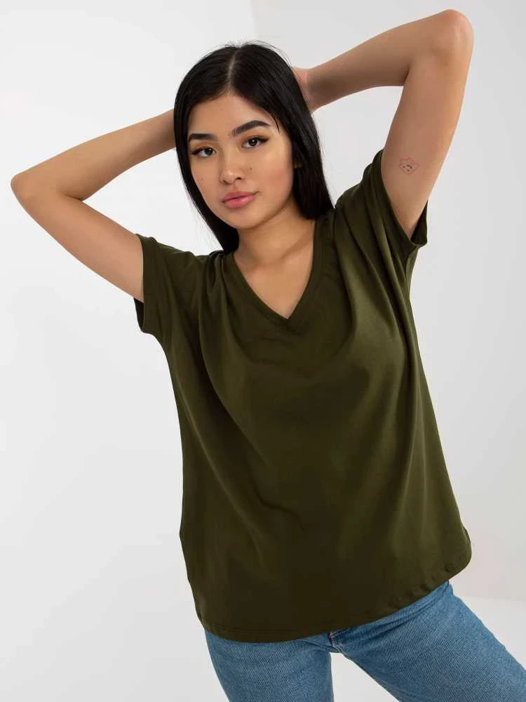 Basic Feel Good Marškinėliai-RV-TS-4832.30-khaki
