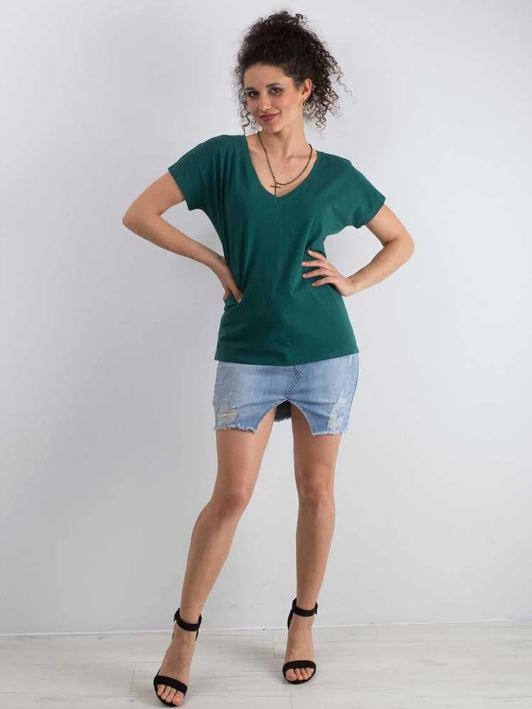 Basic Feel Good Marškinėliai-RV-TS-4832.35P-tamsiai žalia