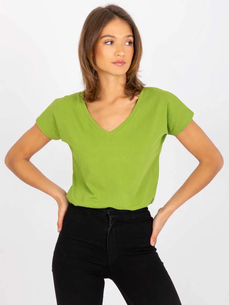 Basic Feel Good Marškinėliai-RV-TS-4832.42P-šviesiai žalia