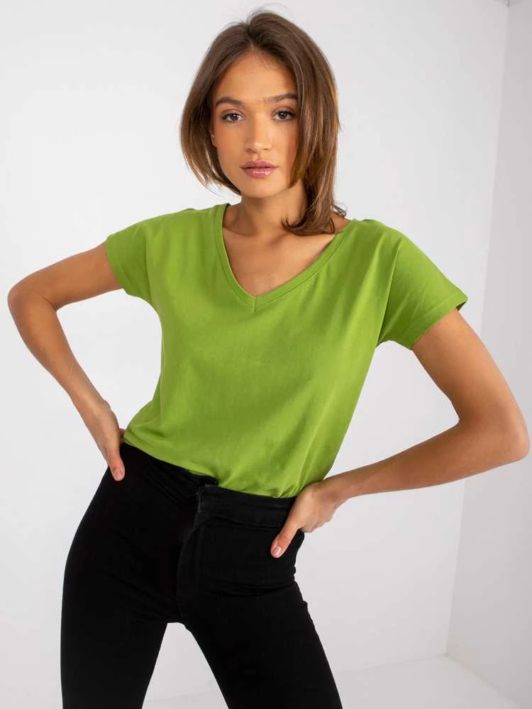 Basic Feel Good Marškinėliai-RV-TS-4832.42P-šviesiai žalia