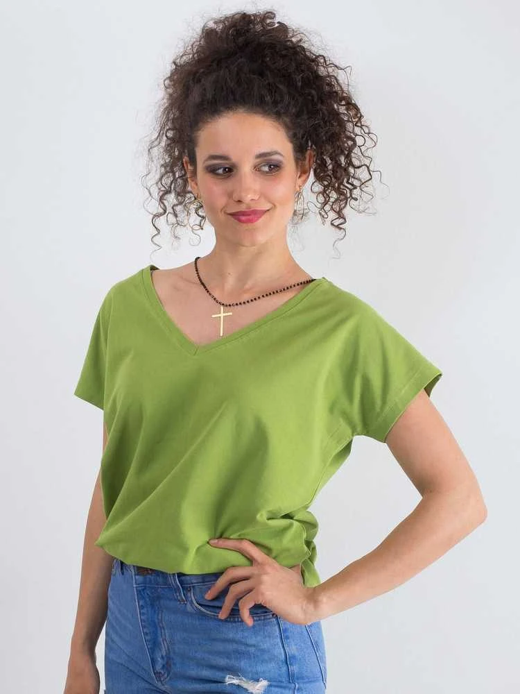 Basic Feel Good Marškinėliai-RV-TS-4832.42P-šviesiai žalia