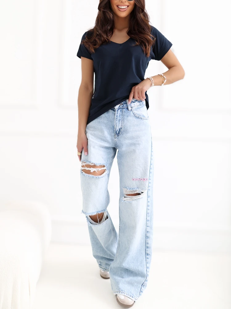 Basic Feel Good Marškinėliai-RV-TS-4832.42P-tamsiai mėlyni