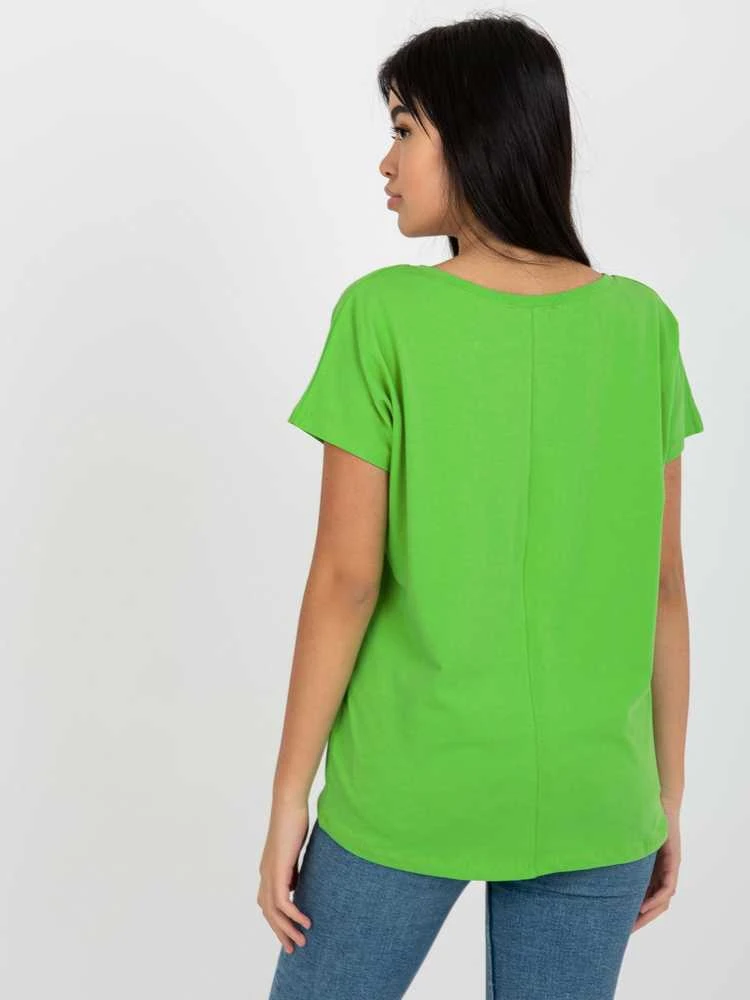 Basic Feel Good Marškinėliai-RV-TS-4832.62P-šviesiai žalia
