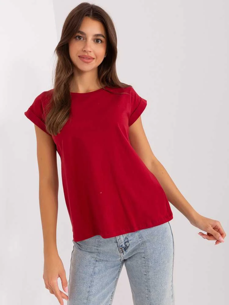 Basic Feel Good Marškinėliai-RV-TS-4833.00X-bordo