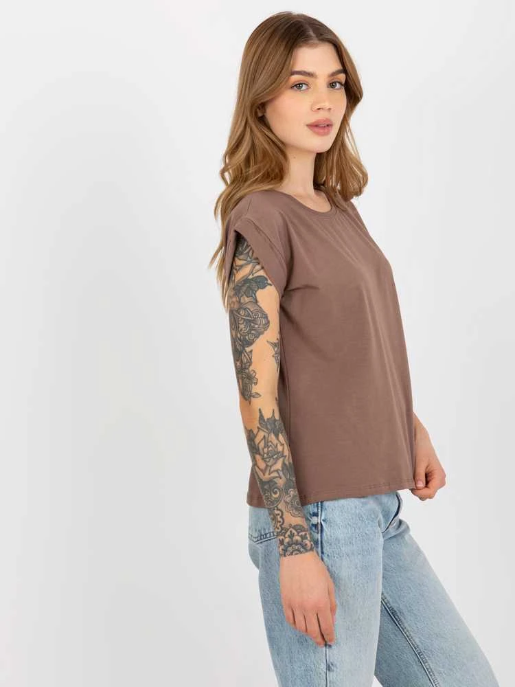 Basic Feel Good Marškinėliai-RV-TS-4833.36X-rudi