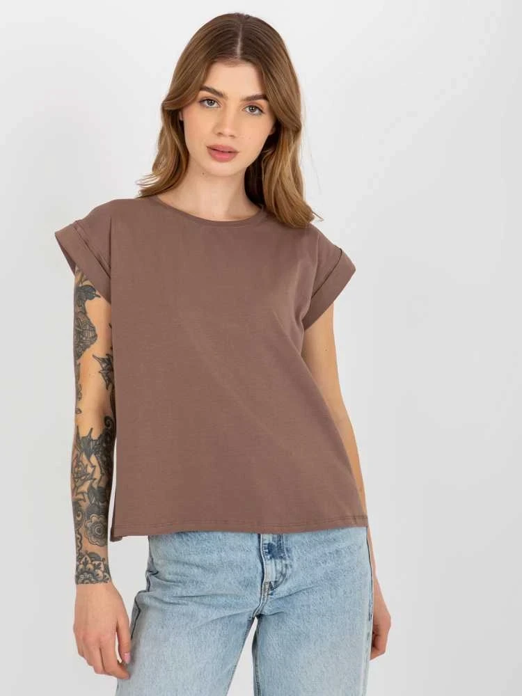 Basic Feel Good Marškinėliai-RV-TS-4833.36X-rudi