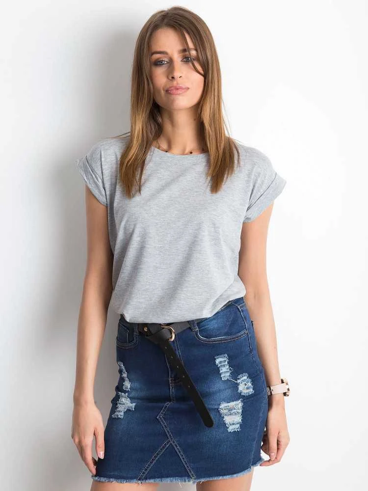 Basic Feel Good Marškinėliai-RV-TS-4833.44P-pilka