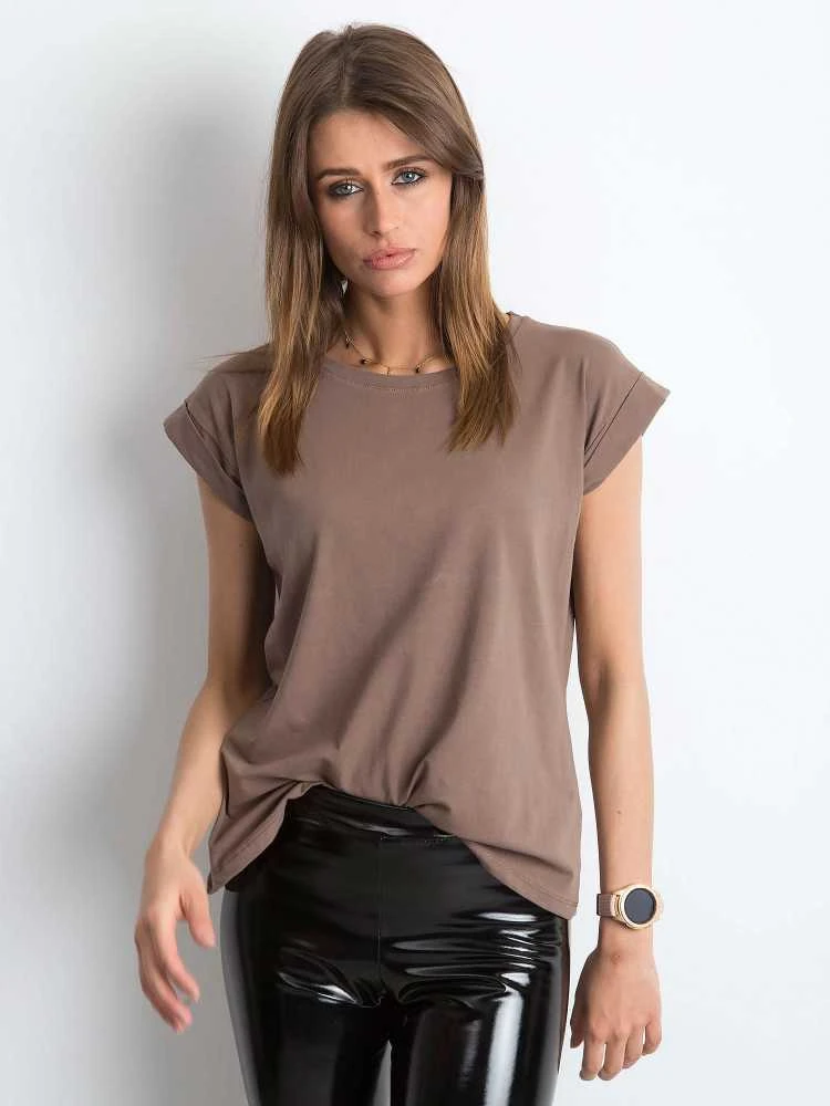 Basic Feel Good Marškinėliai-RV-TS-4833.69P-rudi