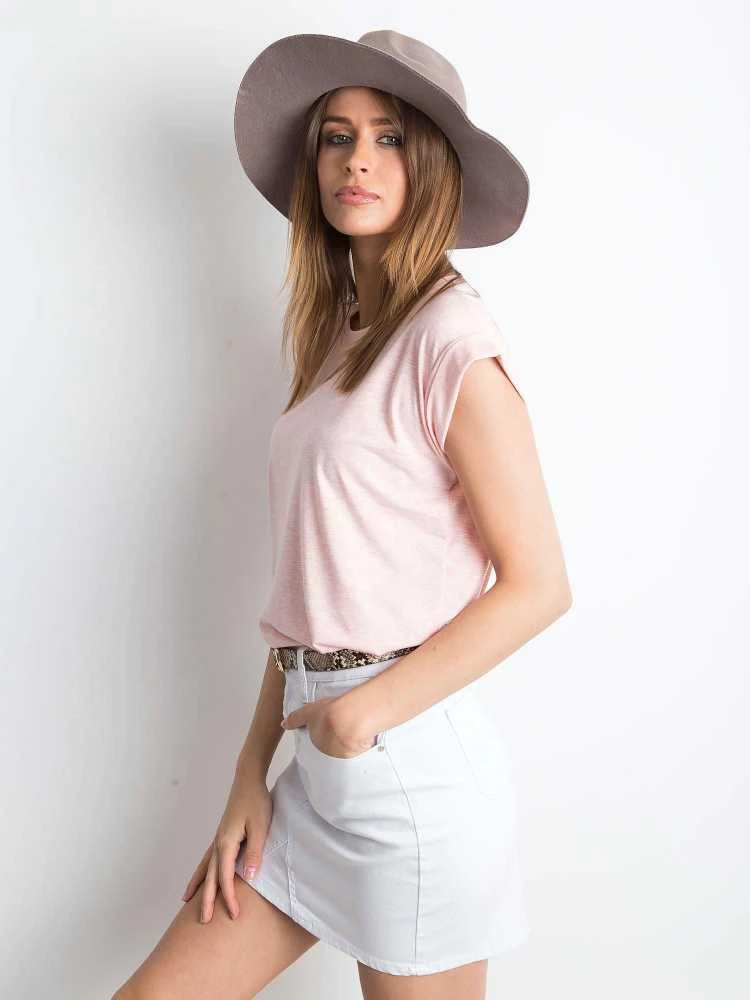Basic Feel Good Marškinėliai-RV-TS-4833.90P-šviesiai rožinė