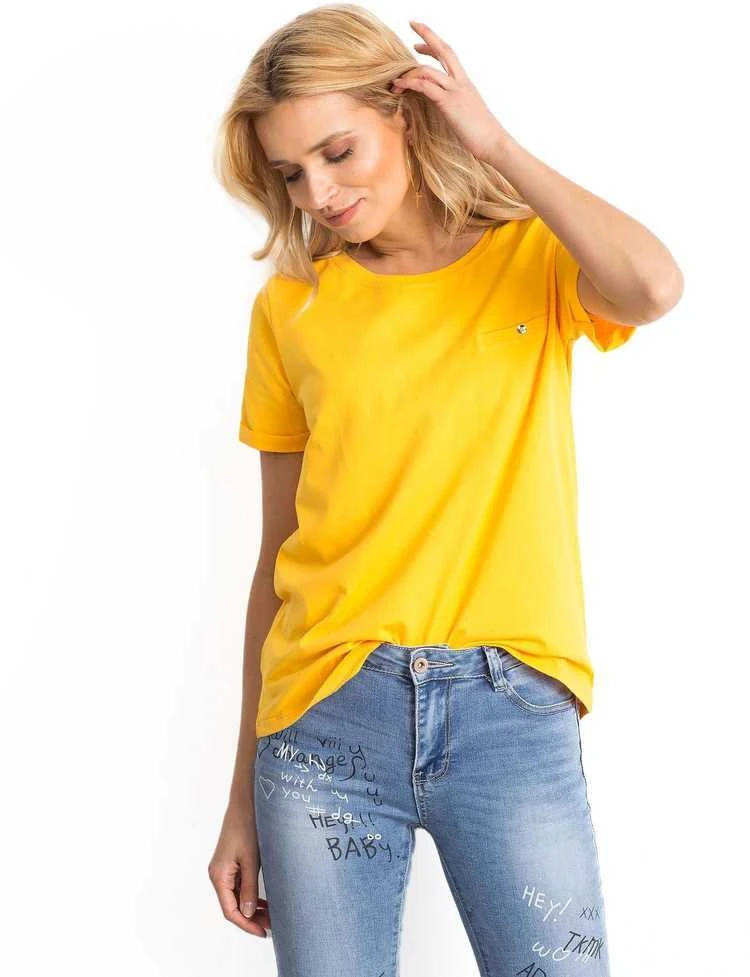 Basic Feel Good Marškinėliai-RV-TS-4838.14P-šviesiai oranžinė