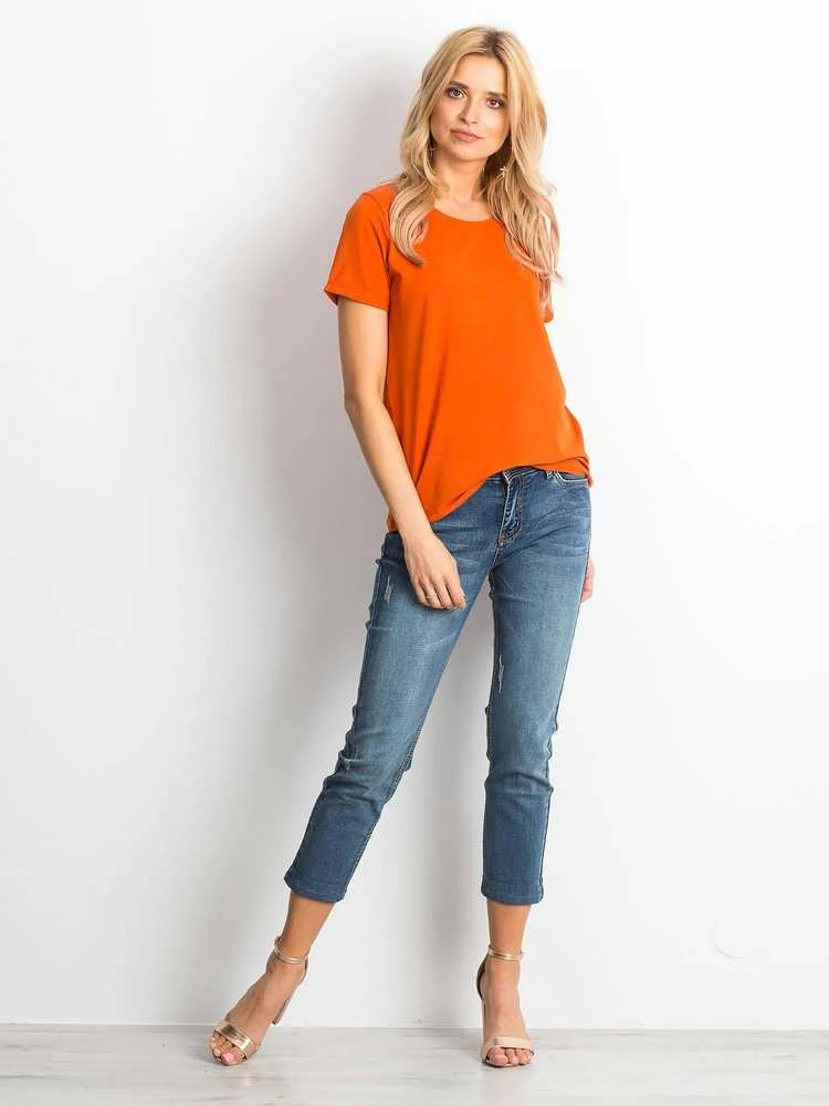 Basic Feel Good Marškinėliai-RV-TS-4838.51P-tamsiai oranžiniai
