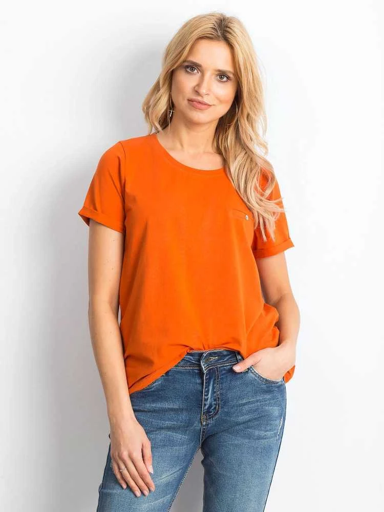 Basic Feel Good Marškinėliai-RV-TS-4838.51P-tamsiai oranžiniai
