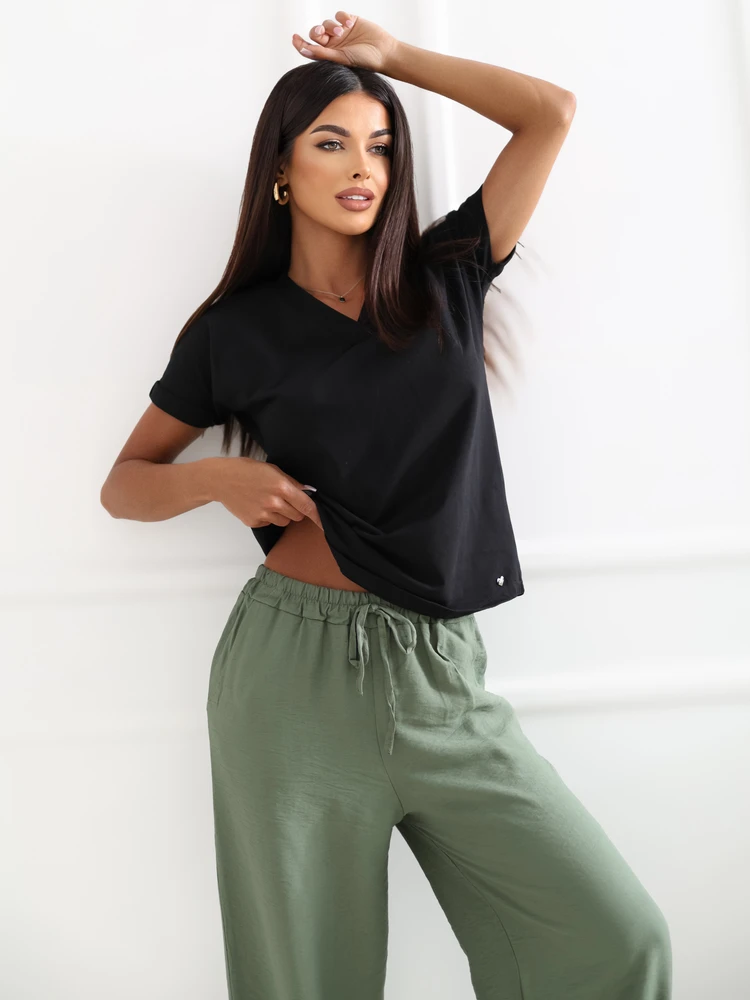 Basic Feel Good Marškinėliai-RV-TS-7666.19-juodi