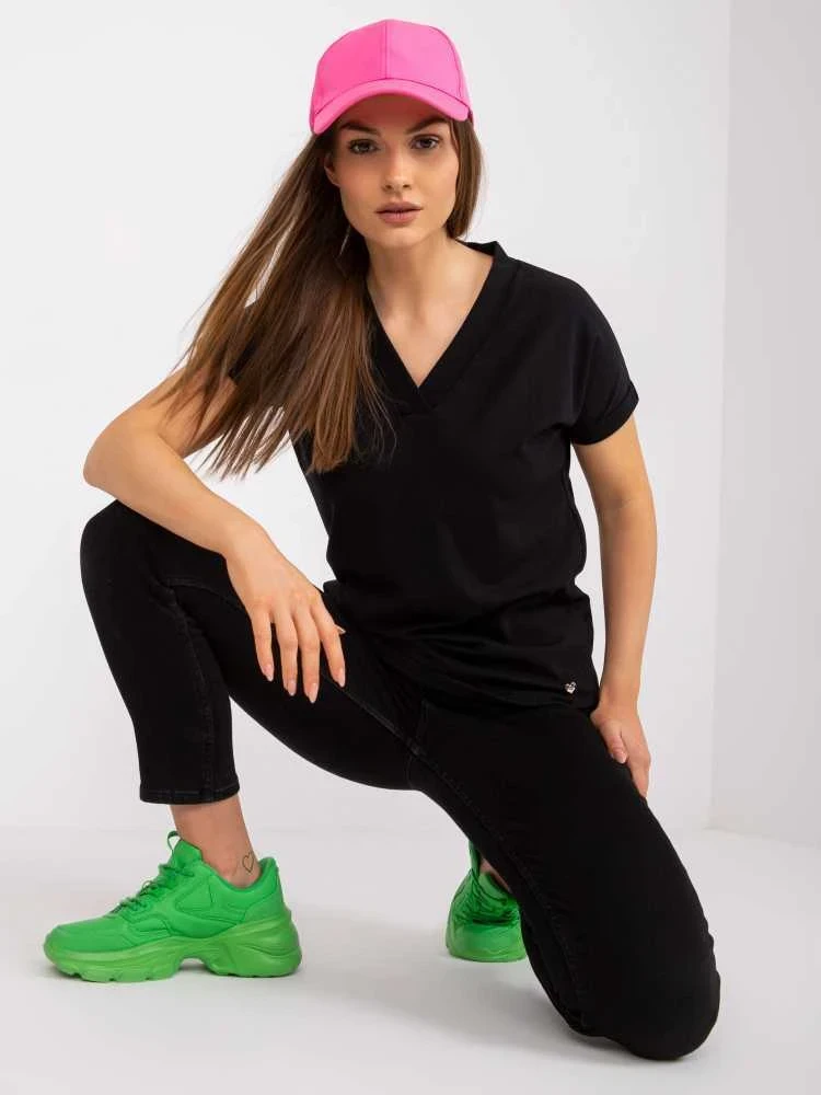 Basic Feel Good Marškinėliai-RV-TS-7666.19-juodi