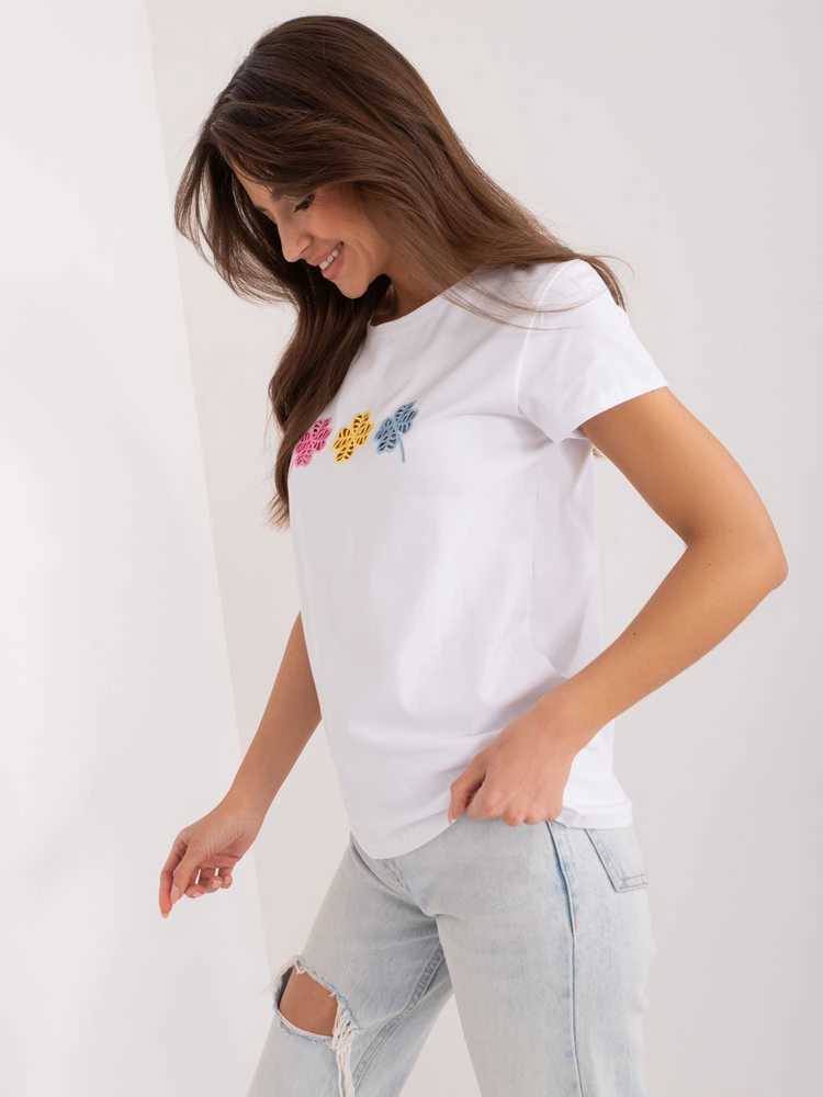 Basic Feel Good Marškinėliai-RV-TS-9666.05X-balti