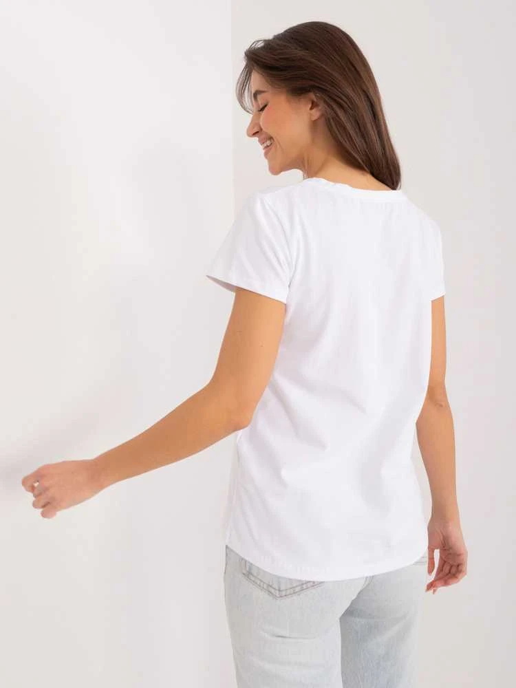 Basic Feel Good Marškinėliai-RV-TS-9666.05X-balti
