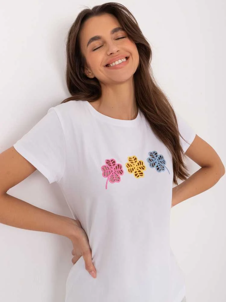 Basic Feel Good Marškinėliai-RV-TS-9666.05X-balti