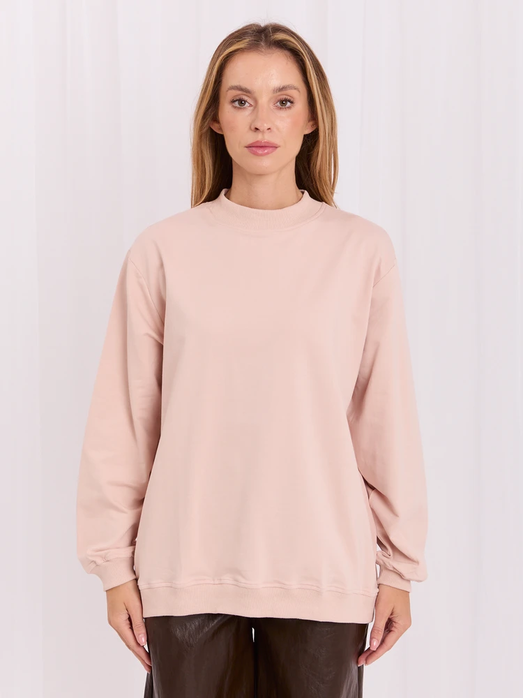Basic Feel Good Megztinis-AP-BL-A-R001-šviesiai rožinis