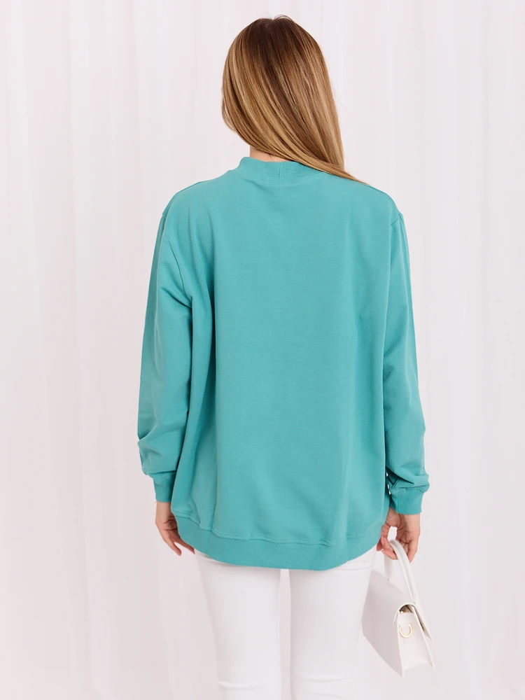 Basic Feel Good Megztinis-AP-BL-A-R001-turkis