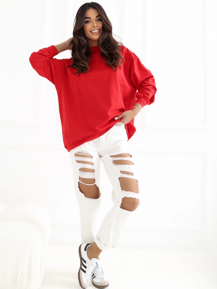 Basic Feel Good Megztinis-RV-BL-5185.81P-raudonas