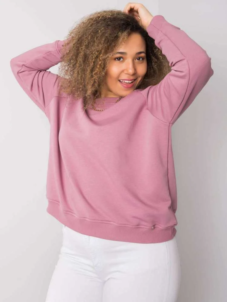 Basic Feel Good Megztinis-RV-BL-6326.02X-tamsiai rožinis
